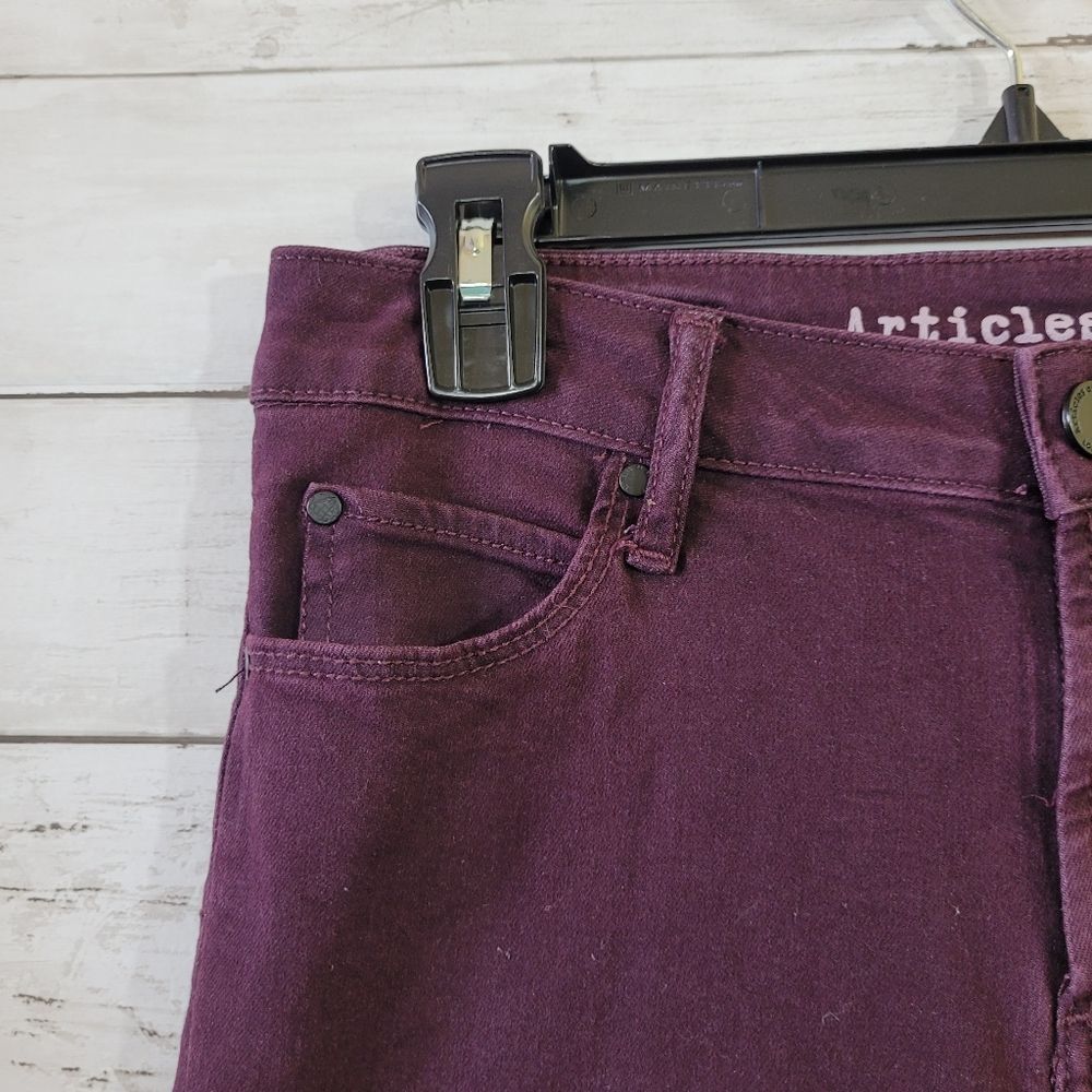Articles of Society Sarah Cut Off Hem Ankle Skinny Jeans in Boise / Plum Size 28 - Picture 10 of 15